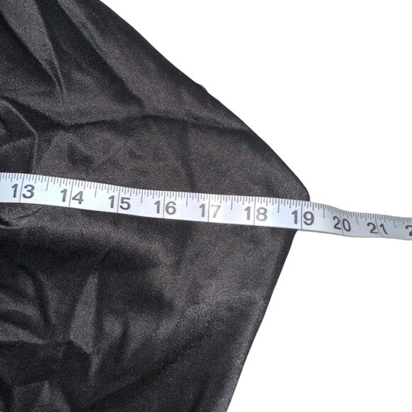 Alice + Olivia Black Satin One-Shoulder Mini Dress - Picture 7 of 11